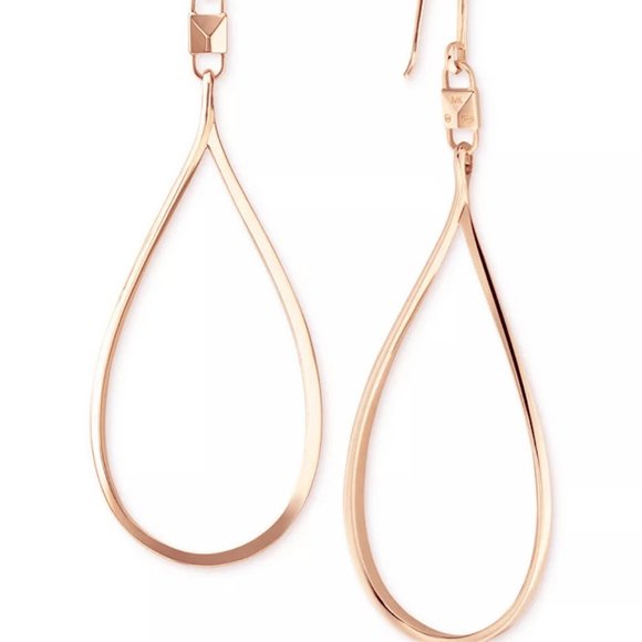 MICHAEL KORS Sterling Silver Large Tear-Shape Drop Earrings - Picture 1 of 1